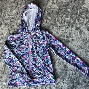 Gym-go zippered jacket with hood 10/12 girls
